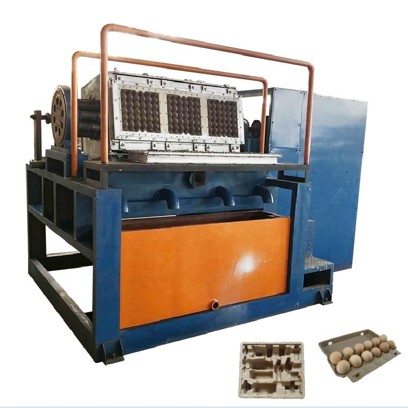 Eco-Friendly Rotary Sustainable Paper Egg Tray Making Machine Produzione di vassoi per uova ecologici