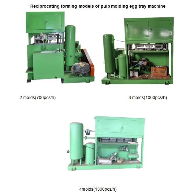 20-40KW Recycled Paper Egg Tray Machine Pulp Molding Machine 700pcs/h 1000pcs/h PLC Controlled