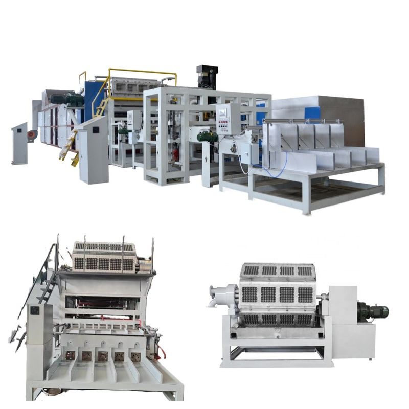 Enviroment Friendly Eggs Packaging Paper Egg Tray Machine / Pulp Molding Equipment /Egg Tray Production Line With PLC Control