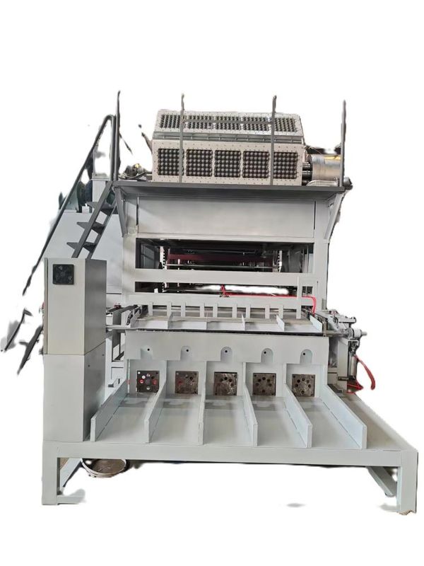 Linea di produzione di vassoi per uova ecologici che utilizza materiali riciclati e produce soluzioni di imballaggio compostabili Macchina per vassoi per uova con 4000-5000 pezzi/ora controllata da PLC