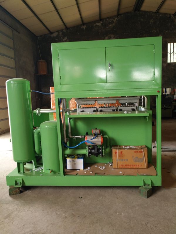 Macchina per vassoi portauova in polpa stampata controllata da PLC Wanyou 380V/50Hz 180KW Linea di produzione di vassoi portauova per il riciclaggio della carta per piccole imprese