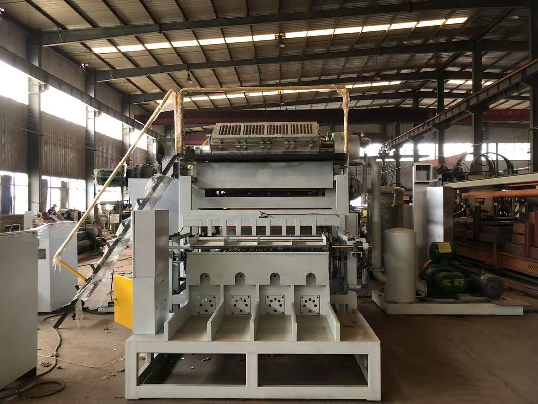 Macchina per la produzione di vassoi per uova completamente automatica che supporta le dimensioni personalizzate delle muffe e il cambio rapido per le diverse esigenze di imballaggio 2500-3000pcs / h Controllo PLC