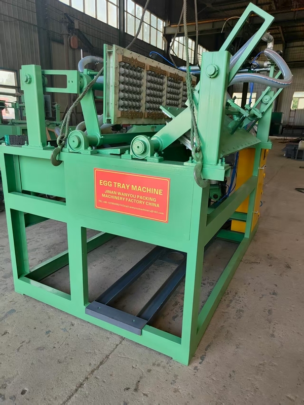 Design semplice linea di produzione di macchine per vassoi di uova in carta semiautomatiche di piccole dimensioni senza essiccatore Basso consumo energetico