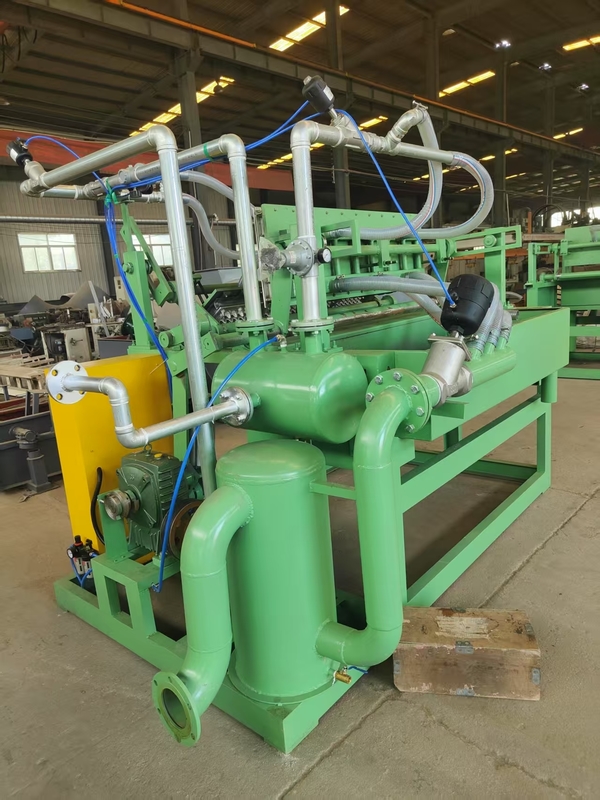 Design semplice linea di produzione di macchine per vassoi di uova in carta semiautomatiche di piccole dimensioni senza essiccatore Basso consumo energetico