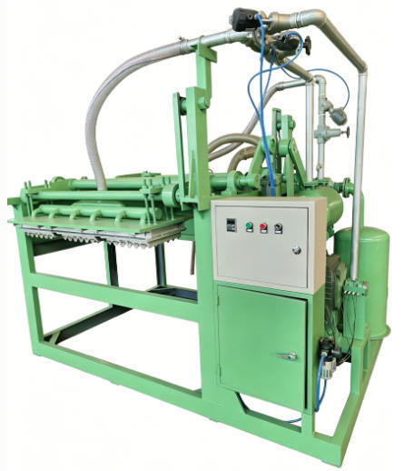 Macchina semiautomatica per vassoi di uova in carta 1000pcs/h Linea di produzione automatica di cartoni di uova