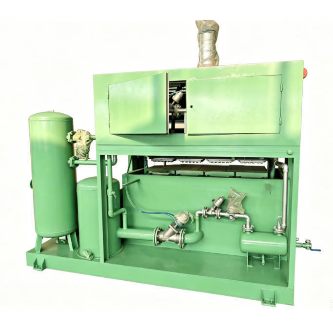 PLC Controllato 1300-1500pcs Per Hour Egg Tray Machine Egg Carton Machine per la realizzazione di vassoi di uova cartoni di uova vassoi di scarpe vassoi di nurseries per le piccole imprese idea stampi in alluminio