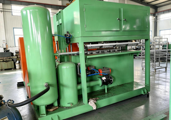 PLC Controllato 1300-1500pcs Per Hour Egg Tray Machine Egg Carton Machine per la realizzazione di vassoi di uova cartoni di uova vassoi di scarpe vassoi di nurseries per le piccole imprese idea stampi in alluminio