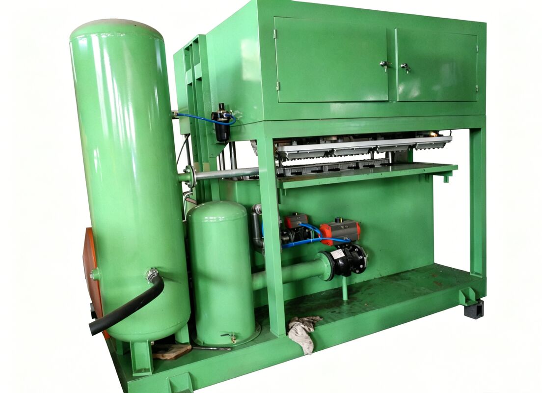 Piccole 1300-1500pcs Per Hour Egg Tray Machine Egg Carton Machine per la realizzazione di vassoi di uova cartoni di uova scarpe vassoi da bambino vassoi di alluminio stampi PLC controllato