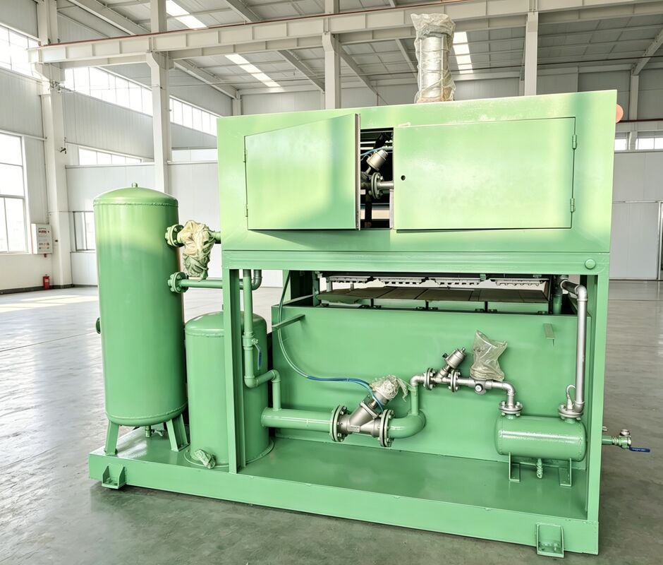 Macchina semiautomatica per vassoi di uova di carta 700pcs/h-1500pcs/h Linea di produzione di cartoni di uova automatici riciclati