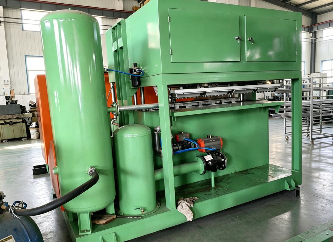 40-65kw 1000-1500pcs Per Hour Egg Tray Machine EggTray Linea di produzione per la fabbricazione di vassoi di uova Cartoni di uova Vassoi da scarpe Vassoi per bambini Vassoi di alluminio Stampi controllati PLC