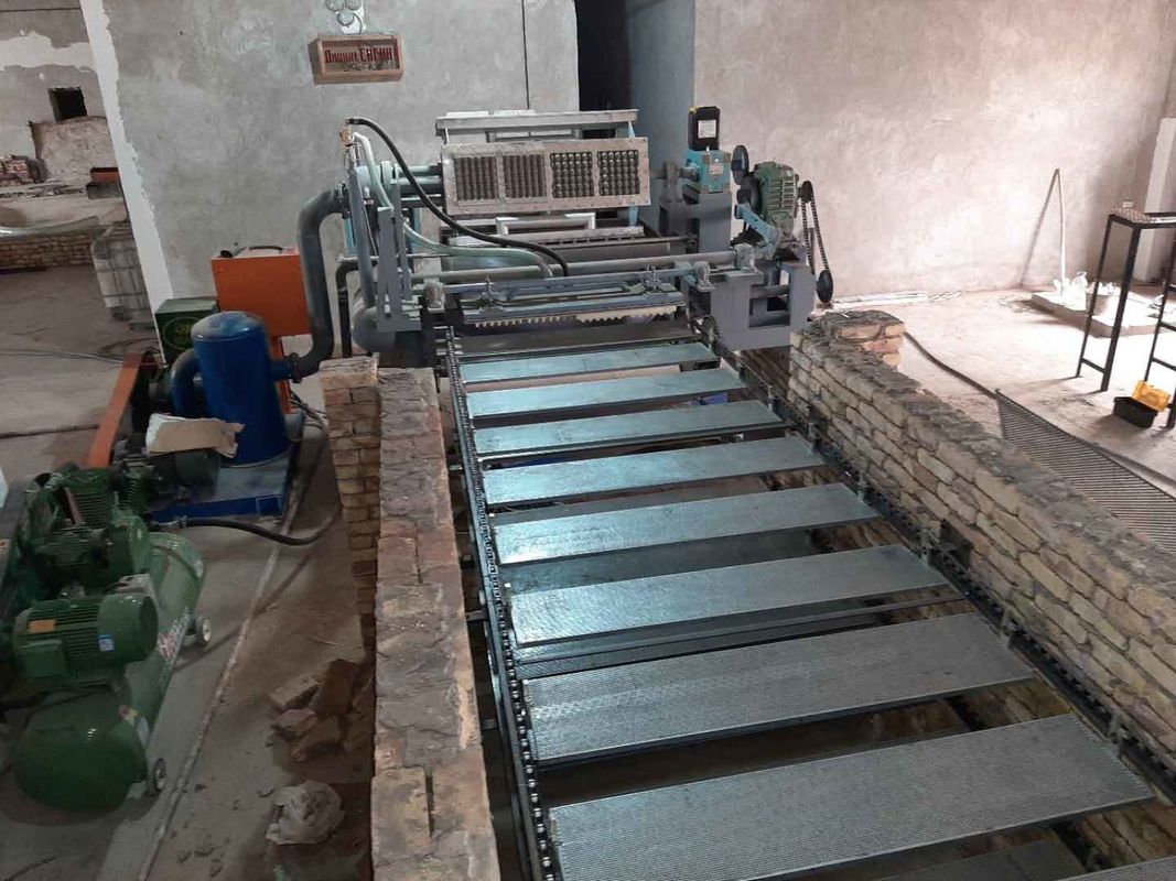 PLC controllata macchina automatica di produzione di vassoi per uova 5000-6000pcs/ora