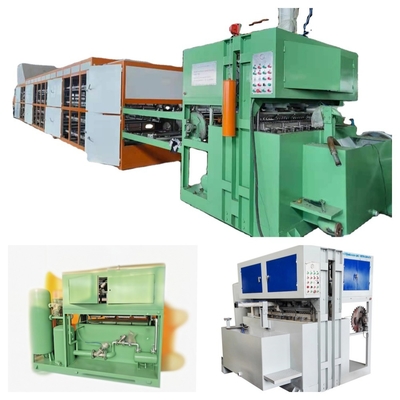 Linea di produzione di vassoi per uova per stampaggio automatico di pasta 450 kg/h