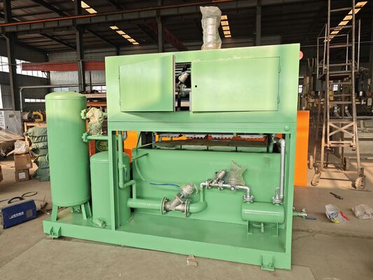 1500 pezzi/ora Macchina per vassoi per uova semiautomatica per piccole imprese / Macchina per la produzione di vassoi per mele Struttura semplice Velocità regolabile Stampi in alluminio Controllata da PLC