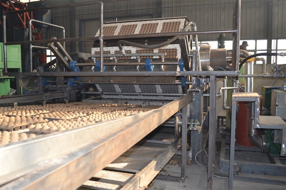 Tipo rotatorio linea di produzione del vassoio dell'uovo della carta grande capacità 1500-5000pcs/h