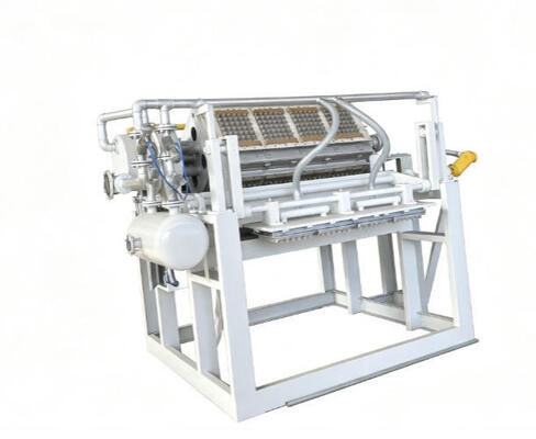 2500-5000 pezzi/ora Macchina per vassoi di mele in carta per uova Linea di produzione di cartoni per uova a risparmio energetico controllata da PLC