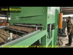 Il vassoio dell'uovo degli allevamenti di polli che fa la macchina con le muffe di alluminio 20 - 100kw 700 - 6000pcs/Hr